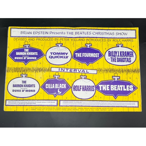 56 - The BEATLES Christmas show programme and ticket from Thursday, January 2nd at the Astoria, Finsbury ... 