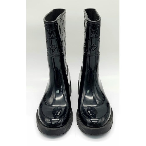 Wellington boots Louis Vuitton Black size 36 EU in Rubber - 22780067