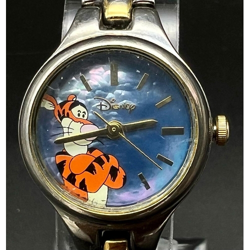 1540 - Genuine Vintage Disney Tigger Watch. 25mm including crown, stainless steel case and strap, new batte... 