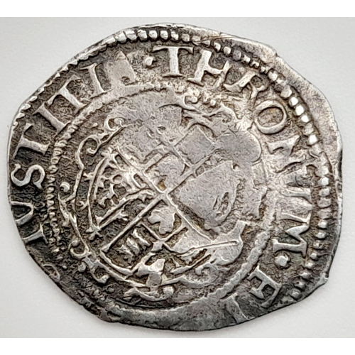 227 - A Charles I Half Groat Tower Mint Hammered Silver Coin. S2833. Please see photos for conditions.