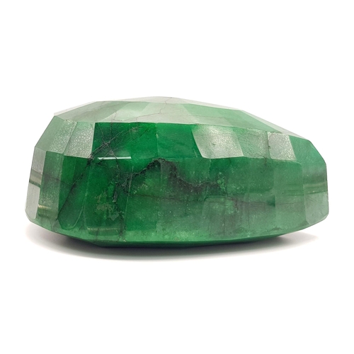 49 - A Gargantuan 9675ct Natural Emerald. This Museum Size Pear-Shaped Gemstone comes with GRS Certificat... 