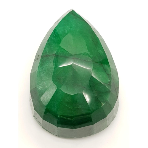 49 - A Gargantuan 9675ct Natural Emerald. This Museum Size Pear-Shaped Gemstone comes with GRS Certificat... 