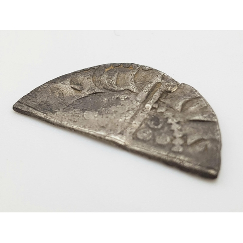 1193 - A Henry III Silver Hammered Penny Coin - Half Cut. 1248-50. Lincoln mint. Near fine but please see p... 