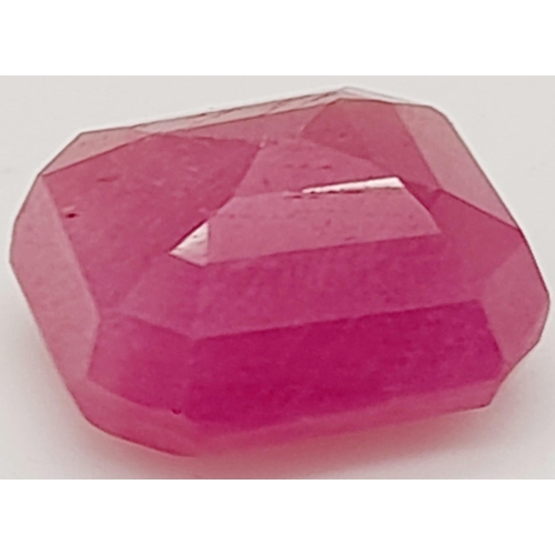 518 - A 7.88ct Natural Ruby Gemstone of East African Origin. WGI London Certified - Rare and Untreated.