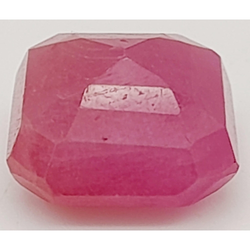 518 - A 7.88ct Natural Ruby Gemstone of East African Origin. WGI London Certified - Rare and Untreated.