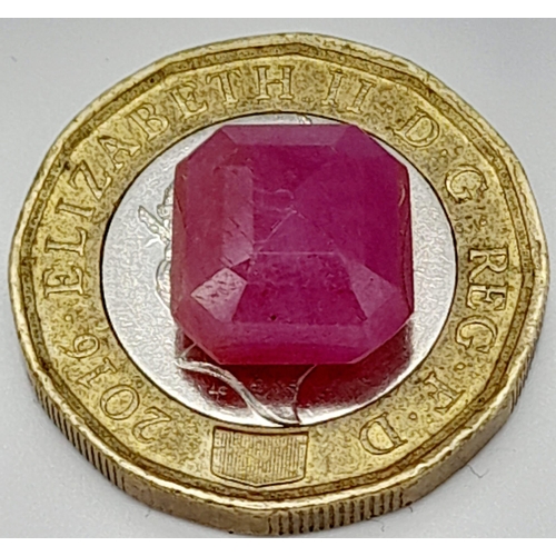 518 - A 7.88ct Natural Ruby Gemstone of East African Origin. WGI London Certified - Rare and Untreated.