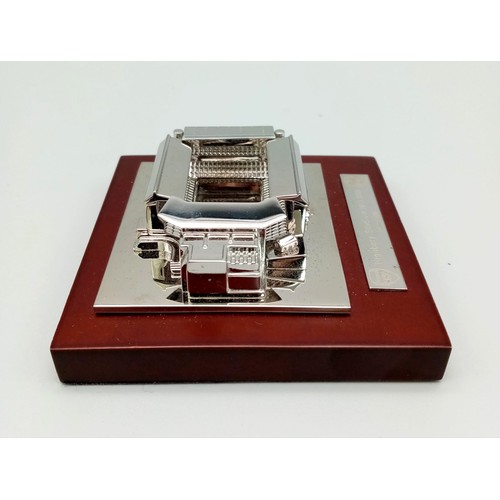 73 - A Limited Edition Arsenal FC Aquascutum Highbury Stadium Model. A silver-toned metal model commemora... 