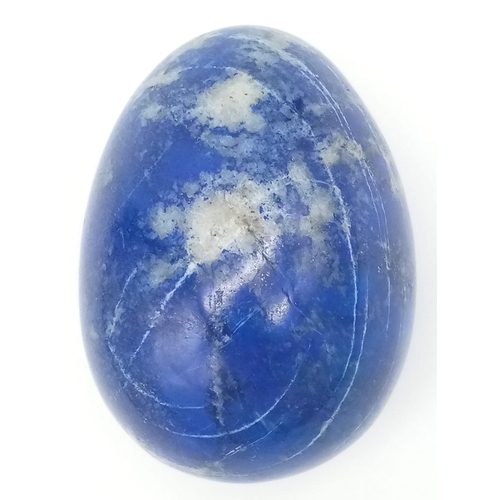 834 - A Lapis Lazuli Egg-Shaped Gemstone. 5.5cm tall. Ref: 6