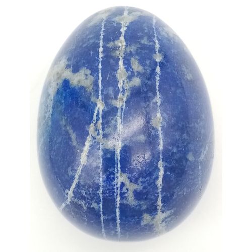 834 - A Lapis Lazuli Egg-Shaped Gemstone. 5.5cm tall. Ref: 6