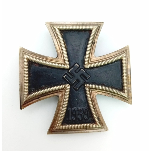 55 - WW2 German Iron Cross 1 st Class E.K.I 3 Part – Iron Core.