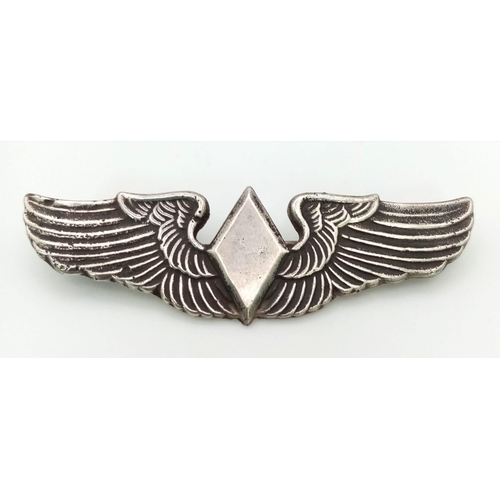 138 - 78. WW2 Silver US Women’s Auxiliary Service Pilots Wings. aka The Wasp’s The W.A.S.P was a
civilian ... 