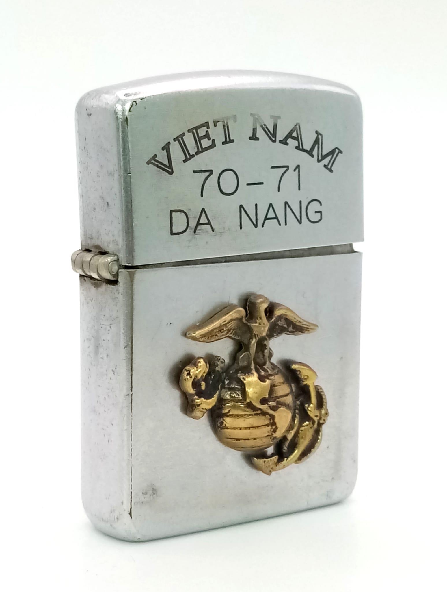 Vietnam War Era United States Marine Corps Zippo Lighter. UK 