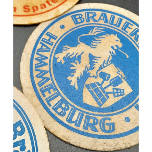 602 - 4 x 3rd Reich Period Beer Mats.