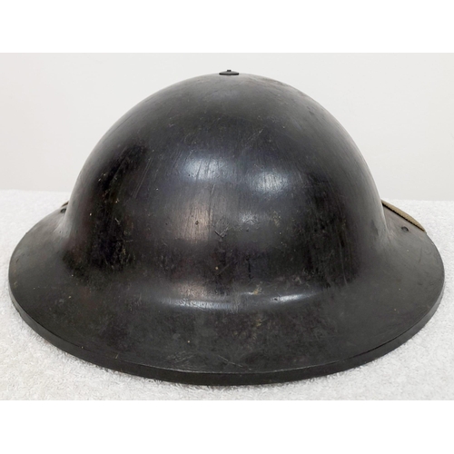 363 - WW2 British General Post Office Non Conductive Fibre Helmet worn by line laying crews.