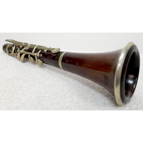 548 - A Beautiful Vintage French Lacroix Clarinet in Original Case. It has been repaired over the years at... 