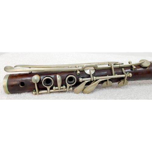 548 - A Beautiful Vintage French Lacroix Clarinet in Original Case. It has been repaired over the years at... 