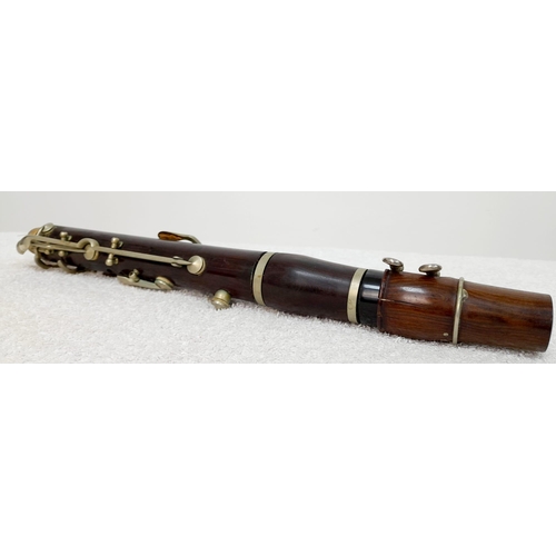 548 - A Beautiful Vintage French Lacroix Clarinet in Original Case. It has been repaired over the years at... 