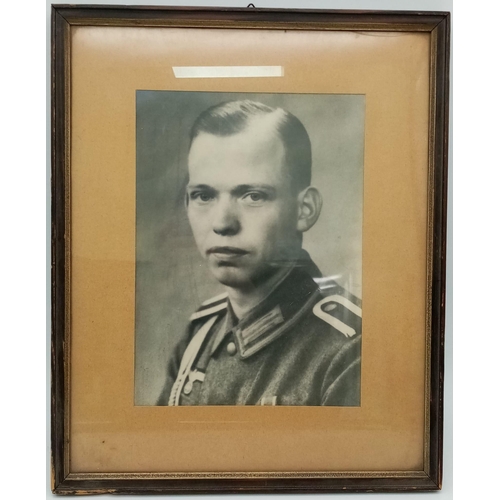 762 - WW2 German Soldiers Mementos of his time serving on the Siegfried Line. Portrait photograph,
West wa... 