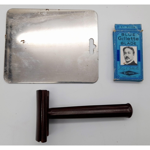 158 - WW2 Escape and Evasion Shaving Set. In the original box it was sent to the Prisoner of War
Camp. The... 