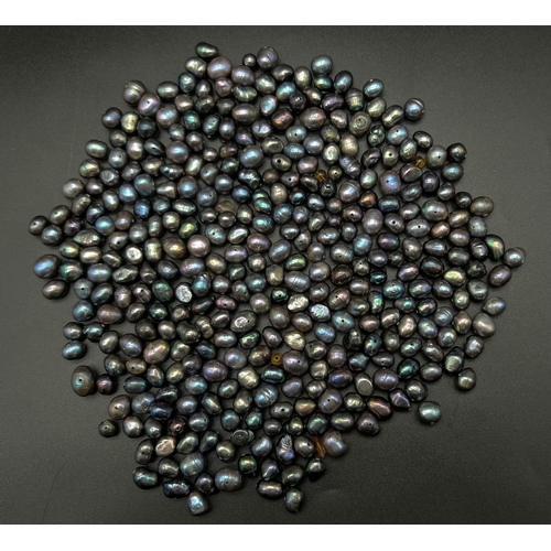 542 - An Abundance (110ct) of Cultured Tahitian Pearls. Drilled and ready for stringing!