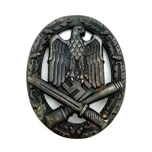 790 - A WW2 Era German Metal Assault Badge 5.5cm length