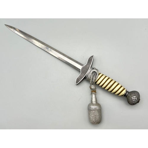 151 - 3rd Reich 2nd Pattern Luftwaffe Dagger made by WKC (Weyersberg) with an unmarked blade.
Complete wit... 