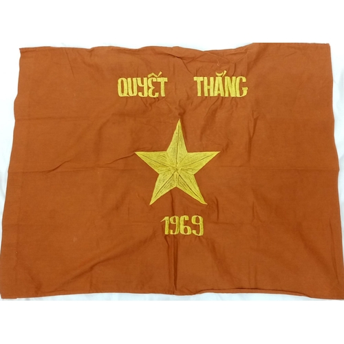 476 - Vietnam War Era Vietcong and N.V.A Victory Banners.