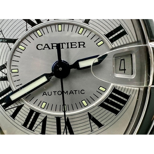 422 - A Cartier Automatic Roadster Gents Watch. Stainless steel strap and case - 37mm. Two tone dial with ... 