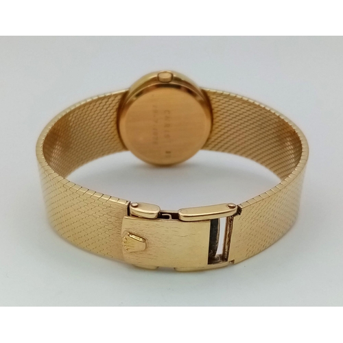 374 - A Vintage 18K Gold Rolex Cellini Ladies Watch. 18K gold bracelet and case - 25mm. Gold tone dial. Qu... 