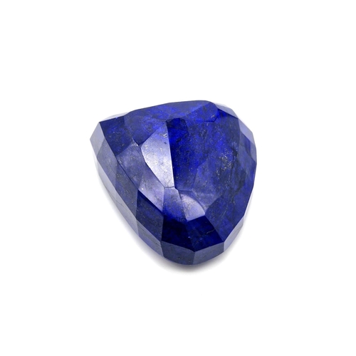 65 - Unleash the Kraken! A 3926ct African Earth Mined Blue Sapphire. Trillion-Shaped with a GLI certifica... 