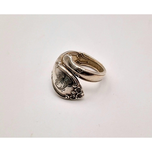 796 - GORHAM STERLING SILVER SPOON RING 9.3G SIZE N