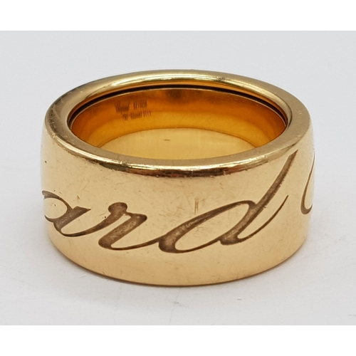 11 - 18K ROSE GOLD CHOPARD SPINNING RING CHOPARDISSIMO 18.5G SIZE P