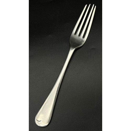 1200 - An Interesting Maxfield and Sons Antique Silver Plate Fork. Beaver, and also a resemblance of a mili... 