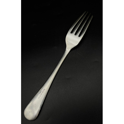 1200 - An Interesting Maxfield and Sons Antique Silver Plate Fork. Beaver, and also a resemblance of a mili... 