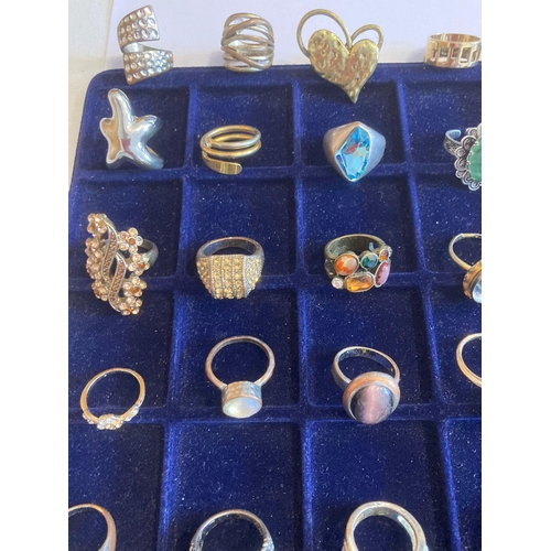 693 - Large selection of DRESS RINGS  to include many statement pieces.