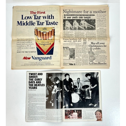 537 - Two farewell to John Lennon publications. A copy of the  Daily Mail, Monday, December 15, 1980. The ... 