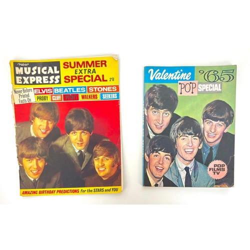 734 - Two rare music publications. Valentine Pop special '65 and New Musical Express Summer extra special,... 