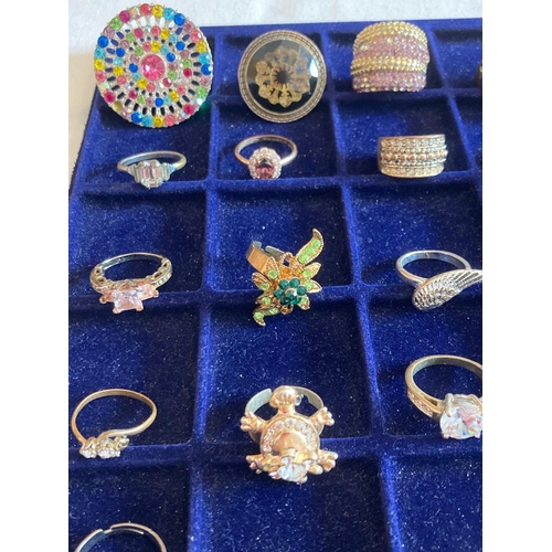 265 - Large selection of Dress Rings To include some jewelled  statement pieces. Please see all pictures.