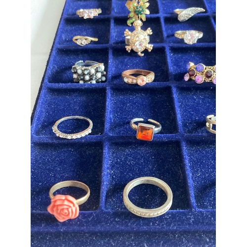 265 - Large selection of Dress Rings To include some jewelled  statement pieces. Please see all pictures.