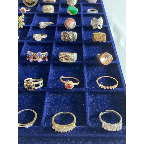 265 - Large selection of Dress Rings To include some jewelled  statement pieces. Please see all pictures.