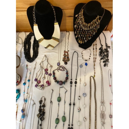 286 - Large quantity of better quality costume jewellery to include statement necklaces, Large amount of B... 