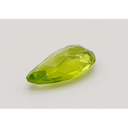 352 - A 1.44ct High Quality Pakistan Peridot. Comes with a GFCO Swiss Special Origin Report.