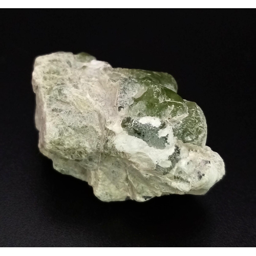 473 - A 74ct Peridot Gemstone Crystal from the Spat Mine in Manshera, Pakistan.