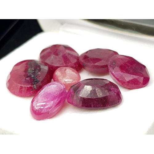 635 - A Tray of Unmounted Earth Mined Natural Gemstones. Approximately 500 carats, Separated by Group in M... 