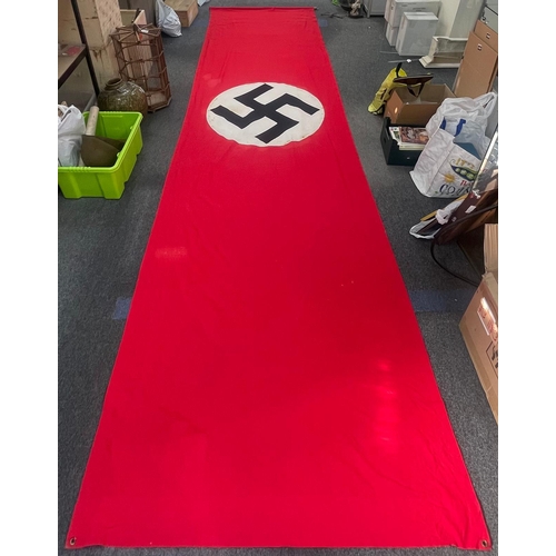 267 - A huge 4.8m x 1.3m Nazi Drape that was used in the movie Inglorious Bastards.