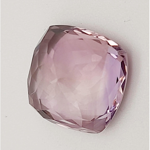 460 - A 6.46ct Bolivian High Quality Ametrine. Square Shape Gemstone. Comes with a GFCO Swiss Special Orig... 