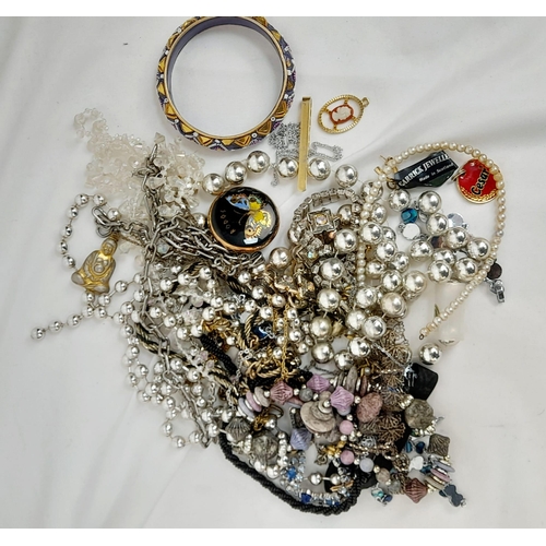 481 - A Selection of Quality Vintage Costume Jewellery and Container Items. A/F