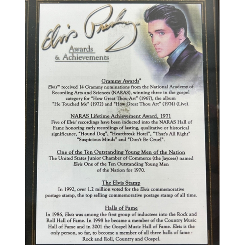 1428 - A Bradford Exchange Elvis Presley 75th Anniversary Limited Edition Tribute Collection. Framed - 44 x... 