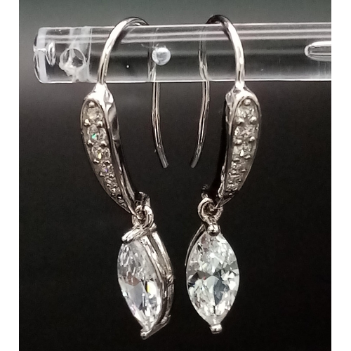 1470 - Three Pairs of Different Style 925 Silver Earrings.