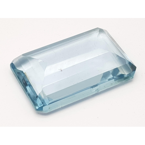 1400 - 117.25 Ct Faceted Blue Topaz. Rectangular Cut. Comes with GLI Certificate.